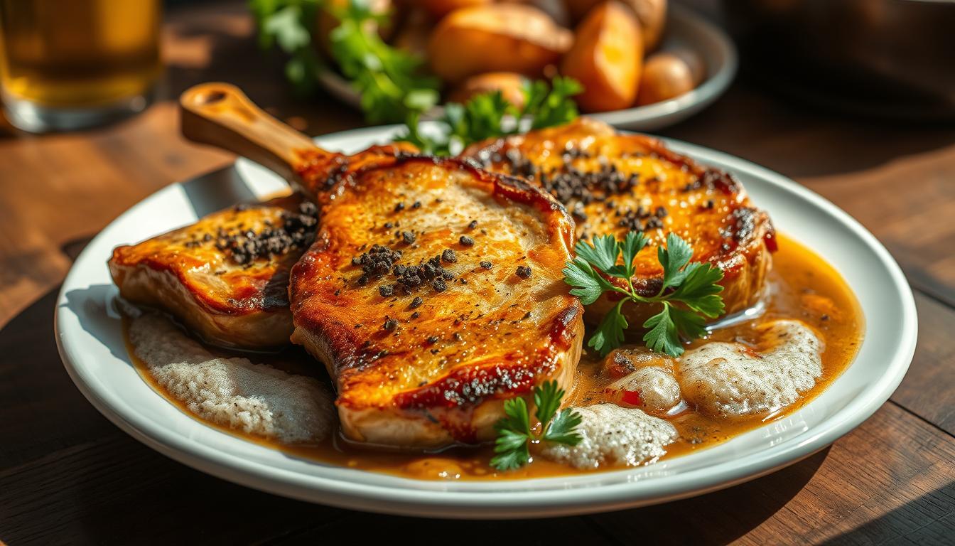 filetes de cerdo a la cerveza