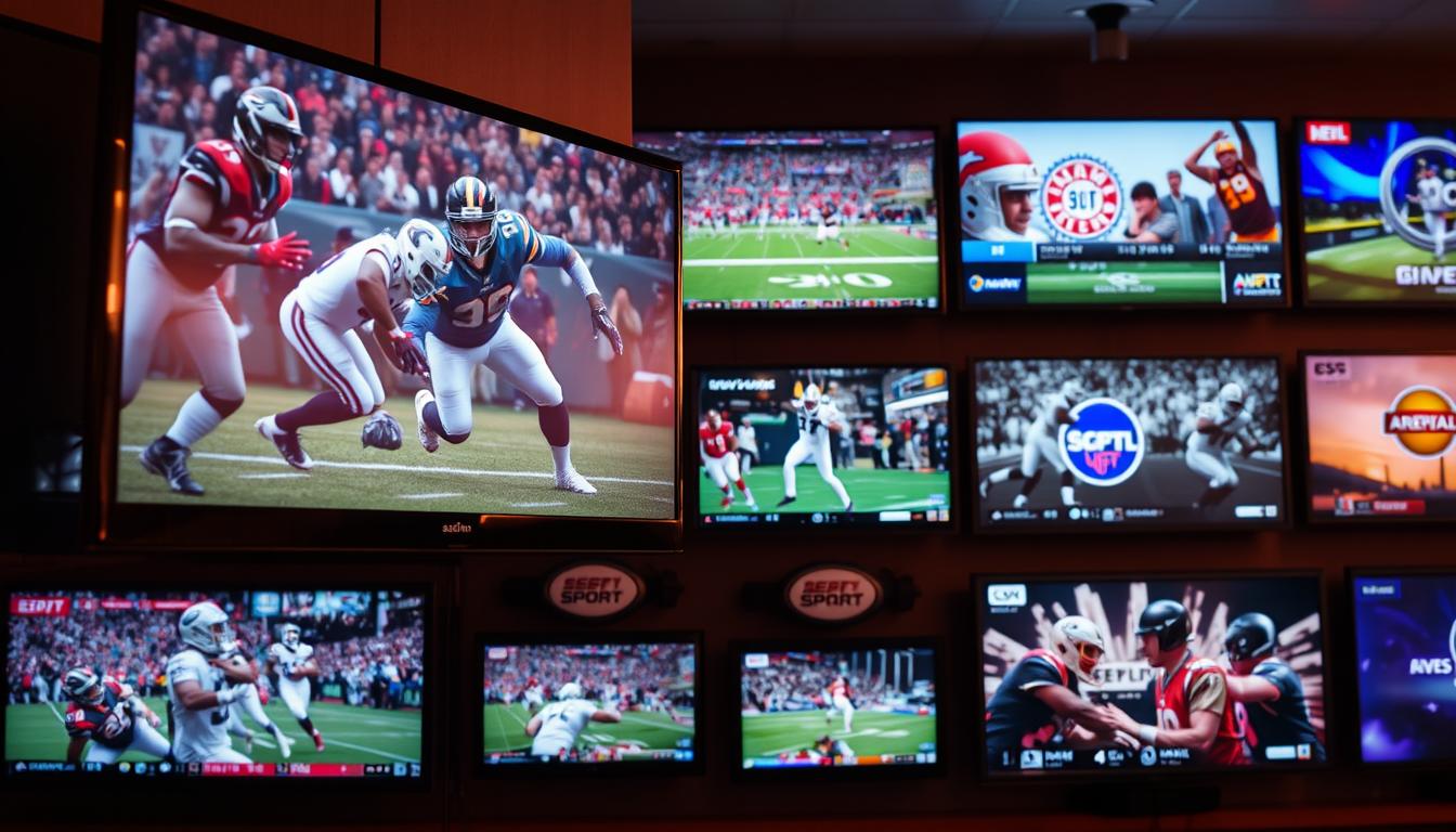 American sports channels broadcasting live events