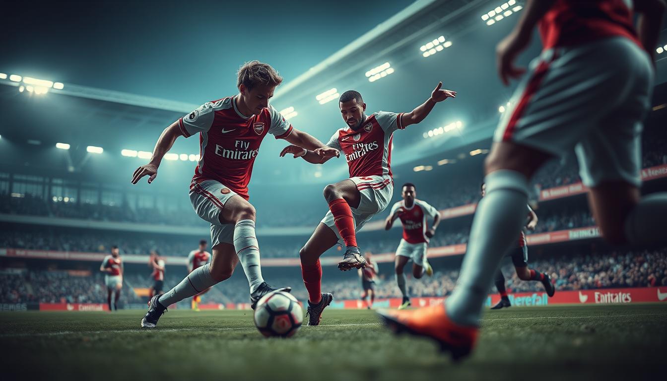 Spielverlauf Ödegaard Saka ball