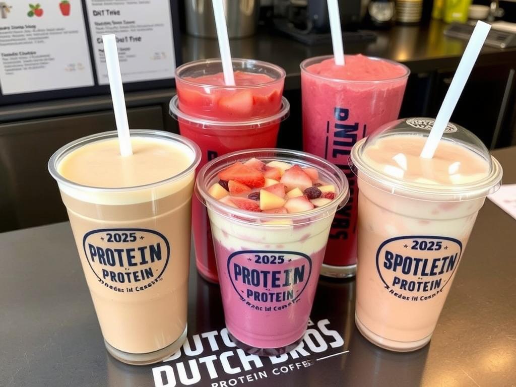 Dutch Bros Protein Coffee and Smoothies with 2025 menu prices