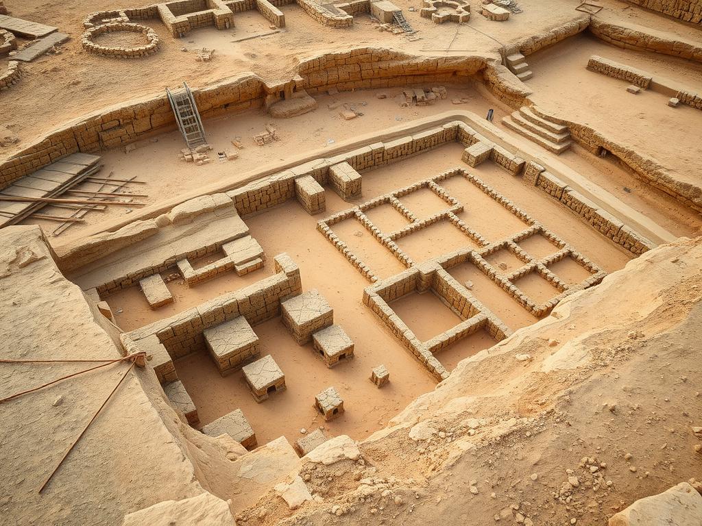 Archaeological evidence showing the transition from urban to rural settlements in the Late Harappan period