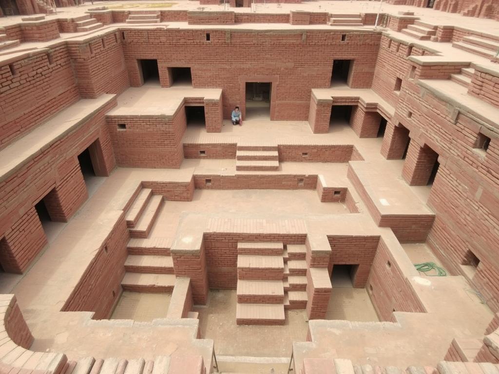 The Great Bath at Mohenjo-daro, one of the most iconic structures of the Harappan Civilization