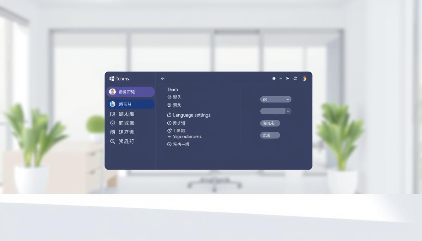 teams 日本語設定なのに英語