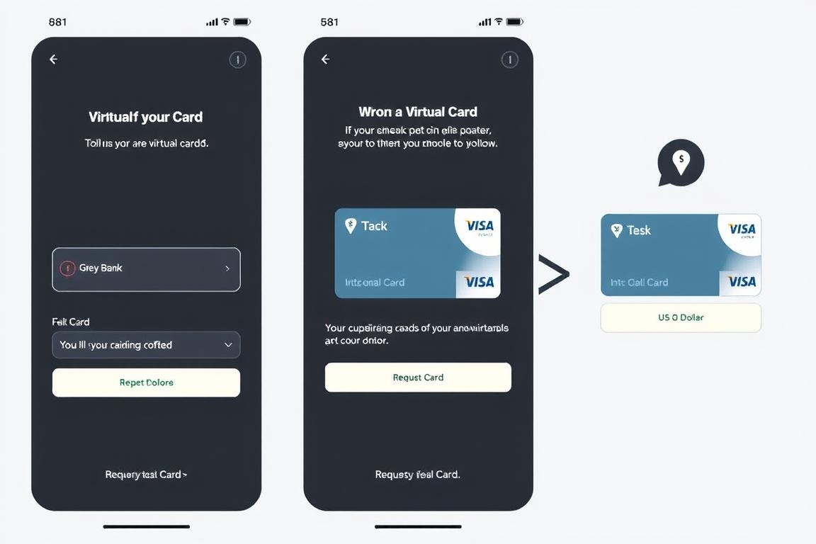 خطوات طلب البطاقة الافتراضية في Grey Bank