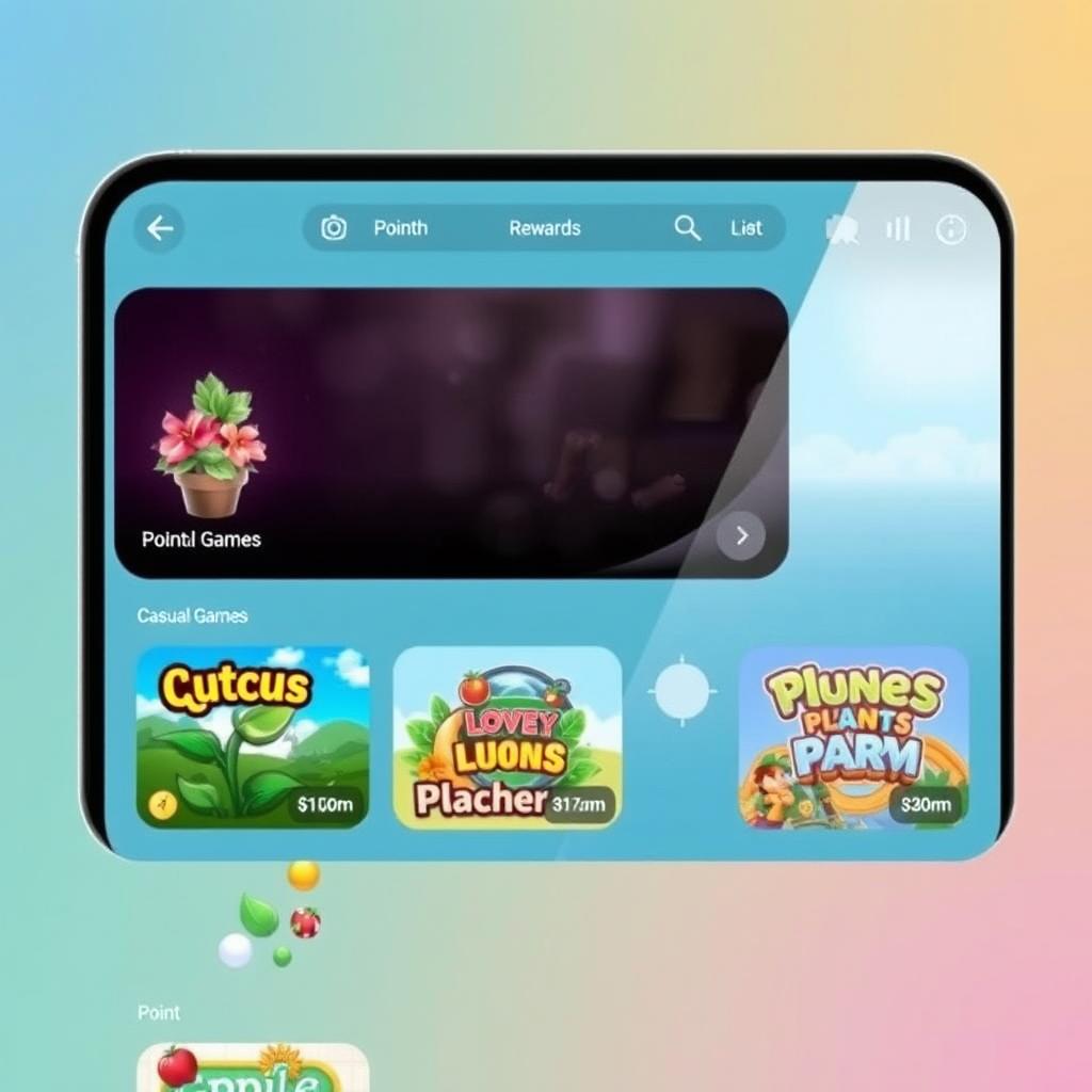 واجهة موقع Gamezop المتكامل مع تطبيق Lovely Plants