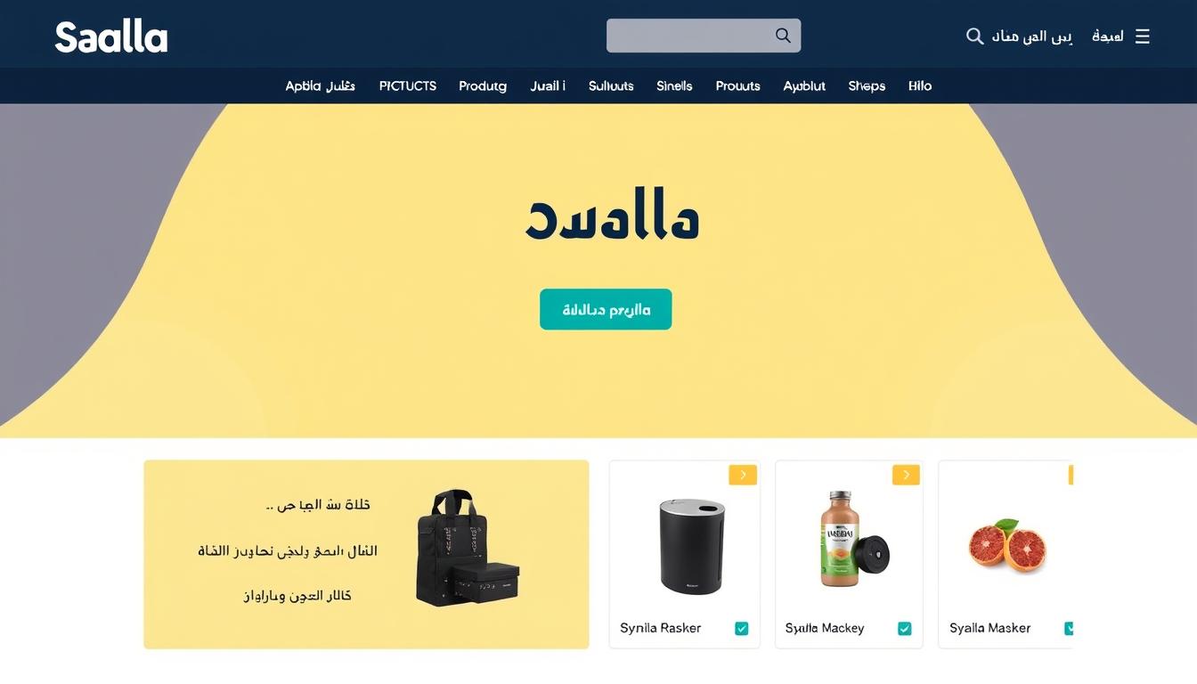 متجر إلكتروني عربي على منصة سلة
