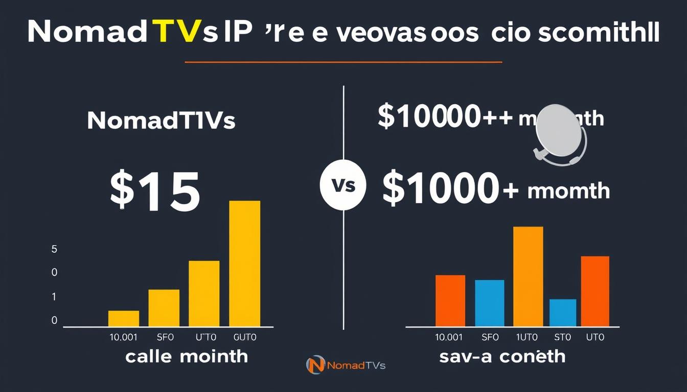 1 Year IPTV Subscription 7 NomadTVs IPTV pricing comparison with traditional cable TV services