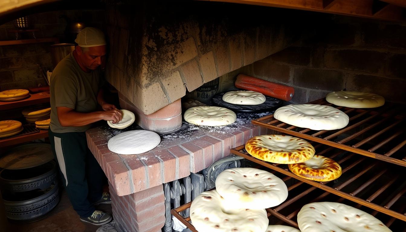 Horno tradicional de Crevillente preparando cocas