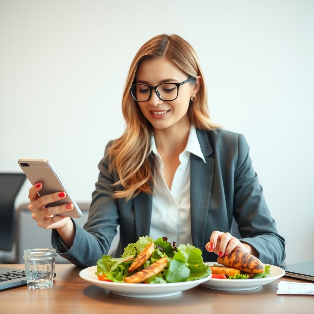 How to Use a Calorie Needs Calculator for Your Fitness Goals 8 28-year-old female office worker calculating calories for weight loss