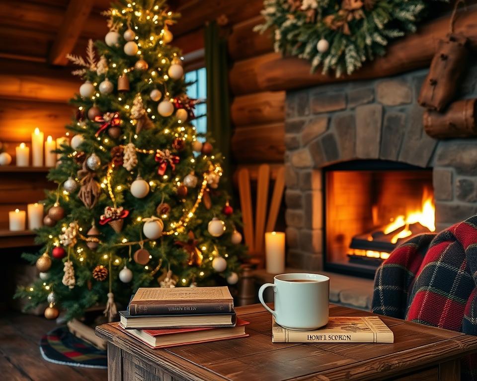 rustic Christmas tree decor