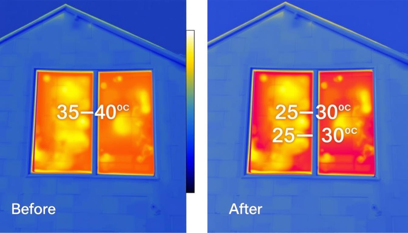 So sánh nhiệt độ trước và sau khi lắp đặt tấm ALC Panel tại công trình thực tế