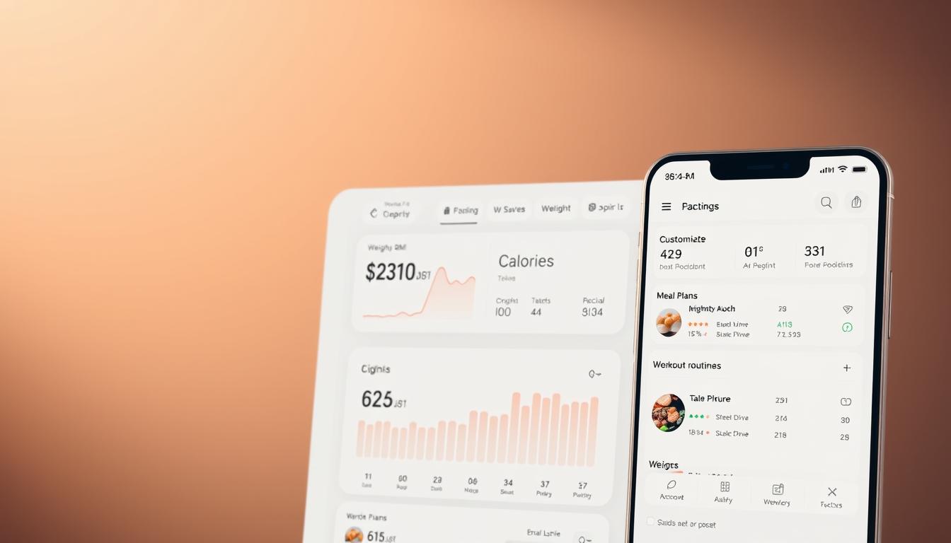 weight loss app dashboard