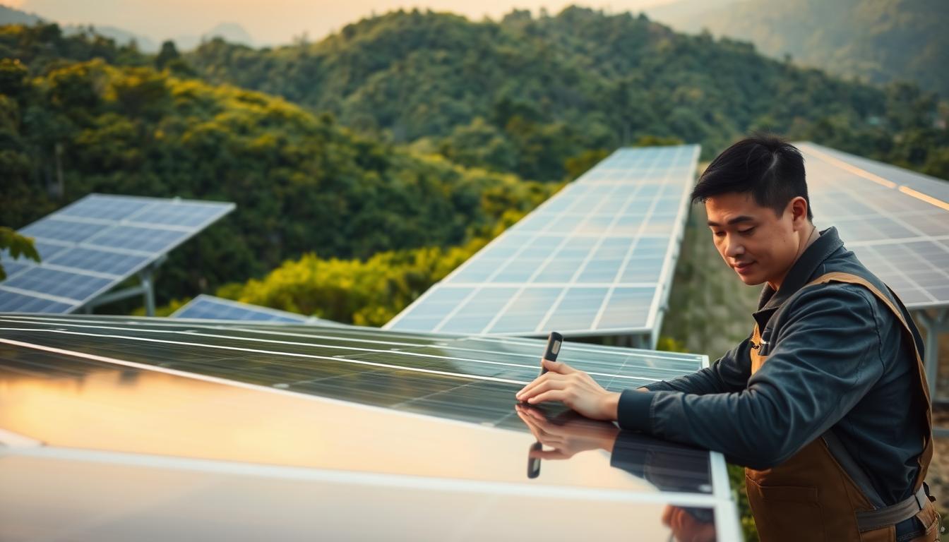 solar panel installation
