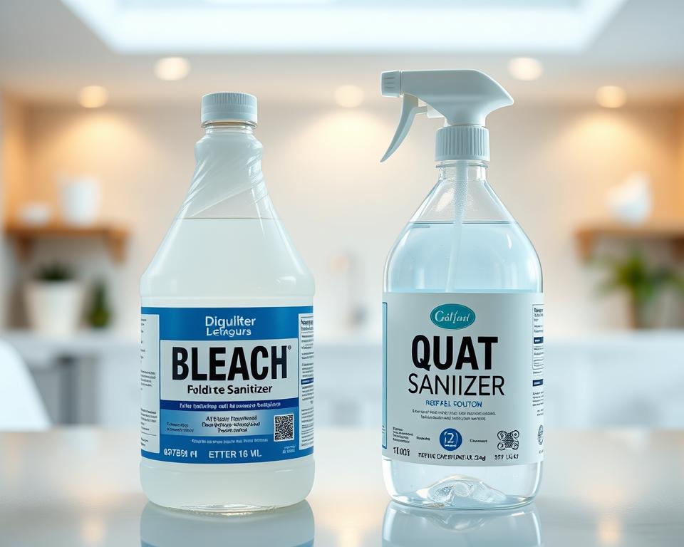 bleach vs quat sanitizer comparison
