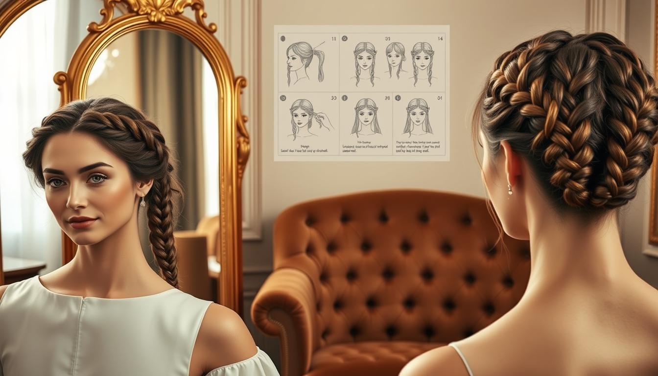 Dutch and crown braids tutorial