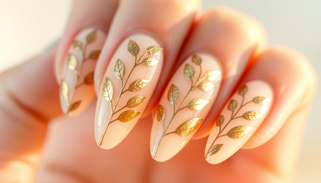 Nature-Inspired Almond Nail Designs