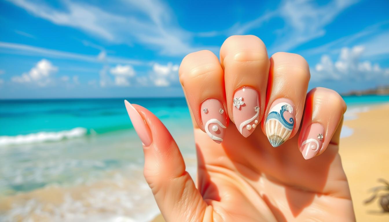 beach nail designs