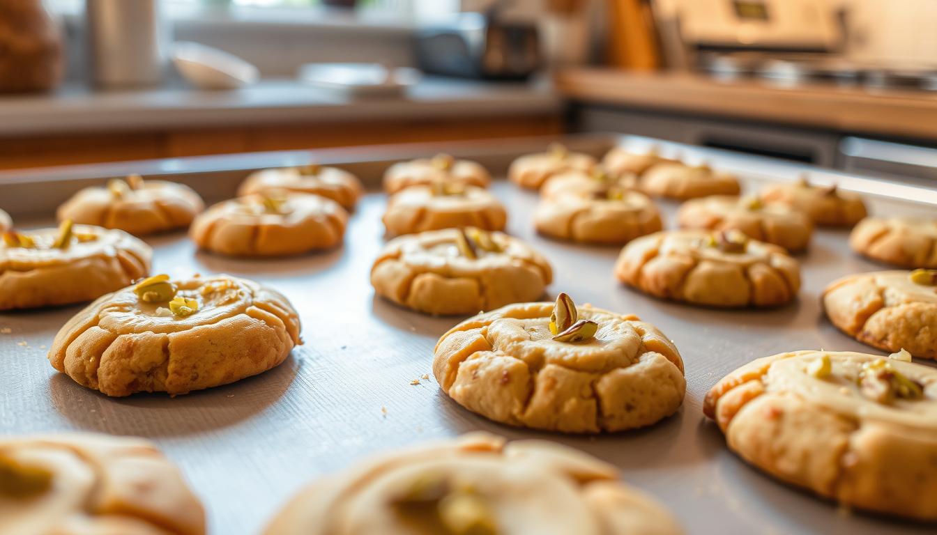 baking cookies to golden perfection