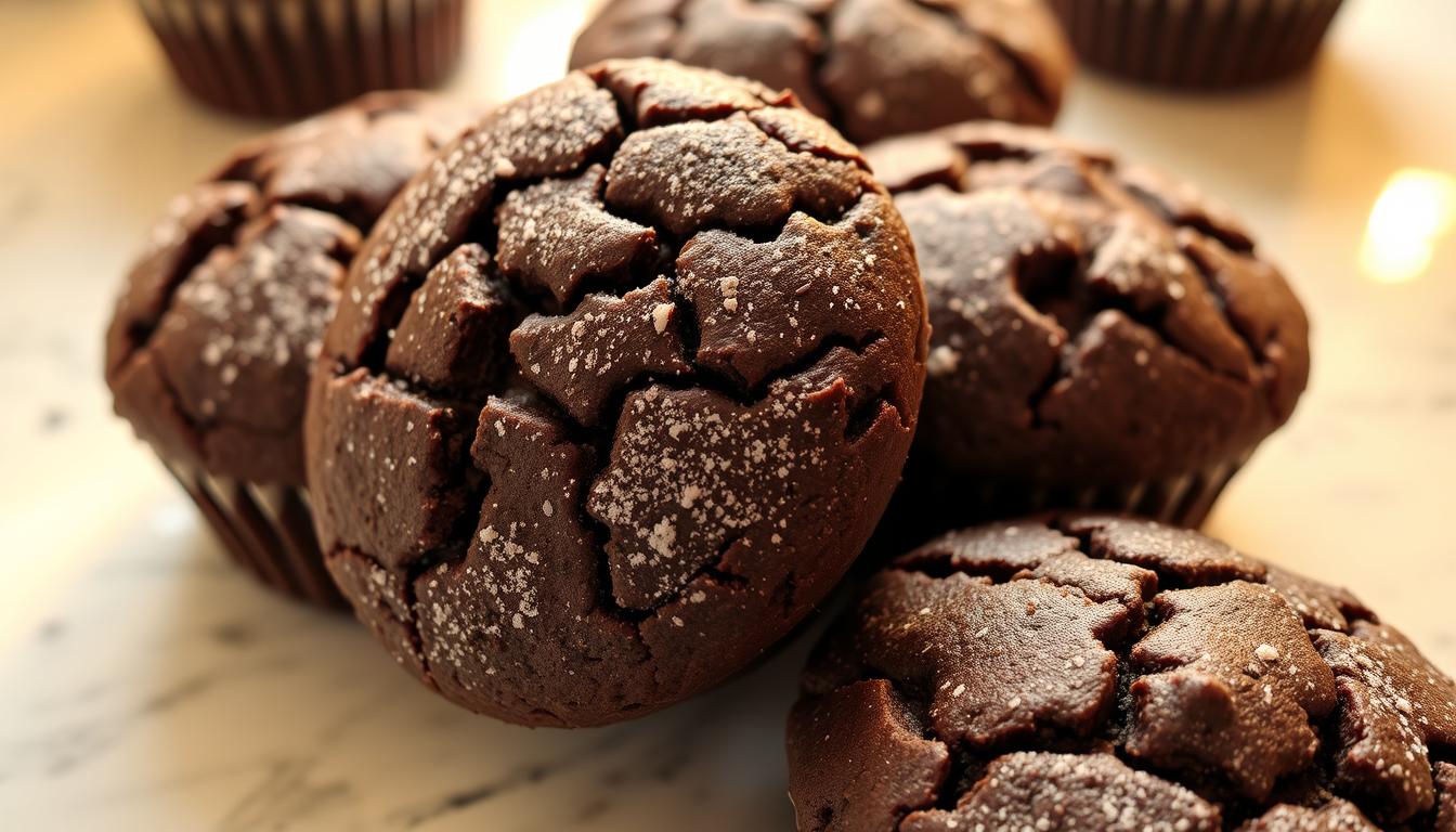 double chocolate zucchini muffins