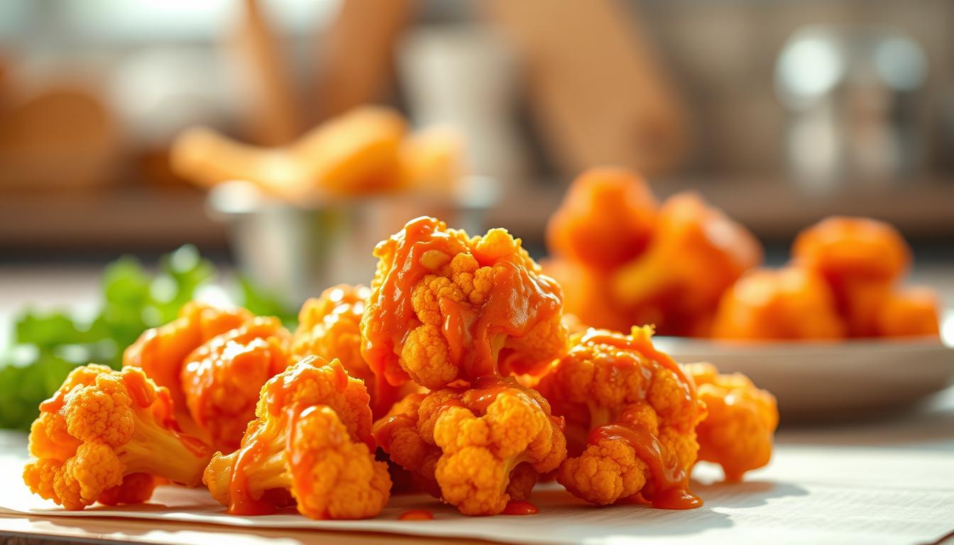 air fryer buffalo cauliflower