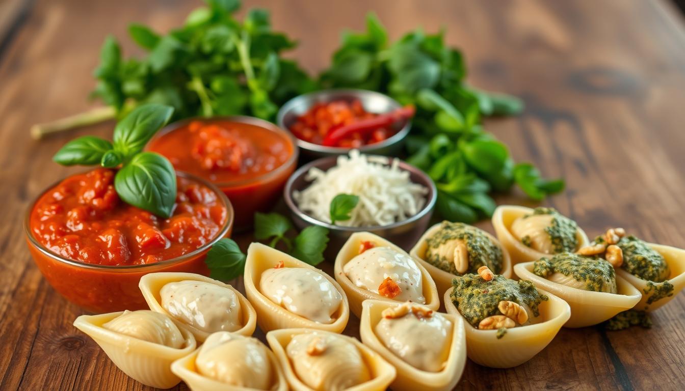 stuffed shells sauce options