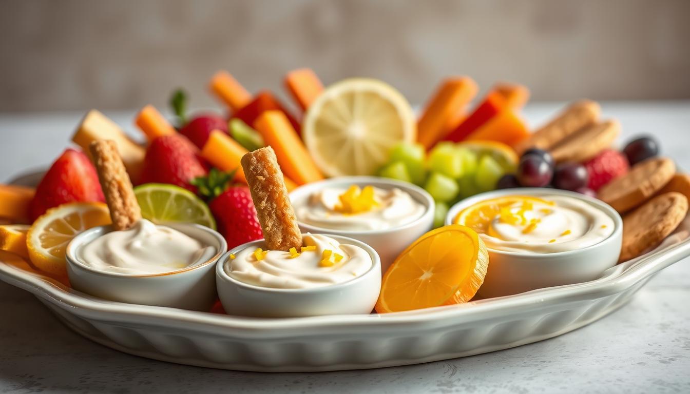 citrus dessert dips