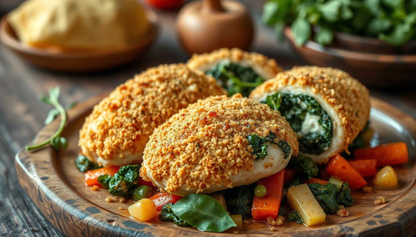 Mediterranean Spinach Stuffed Chicken
