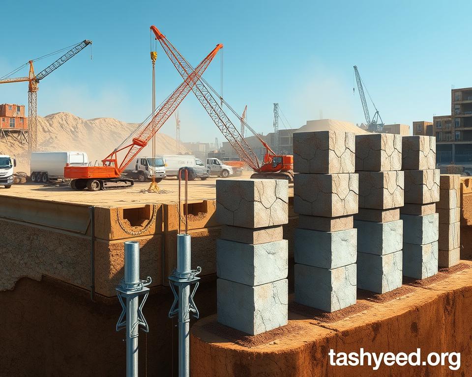 تقنية الخوازيق والأعمدة الحجرية