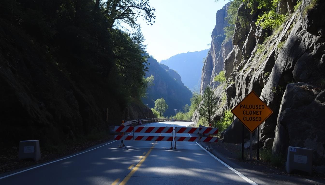 palisades parkway road closure