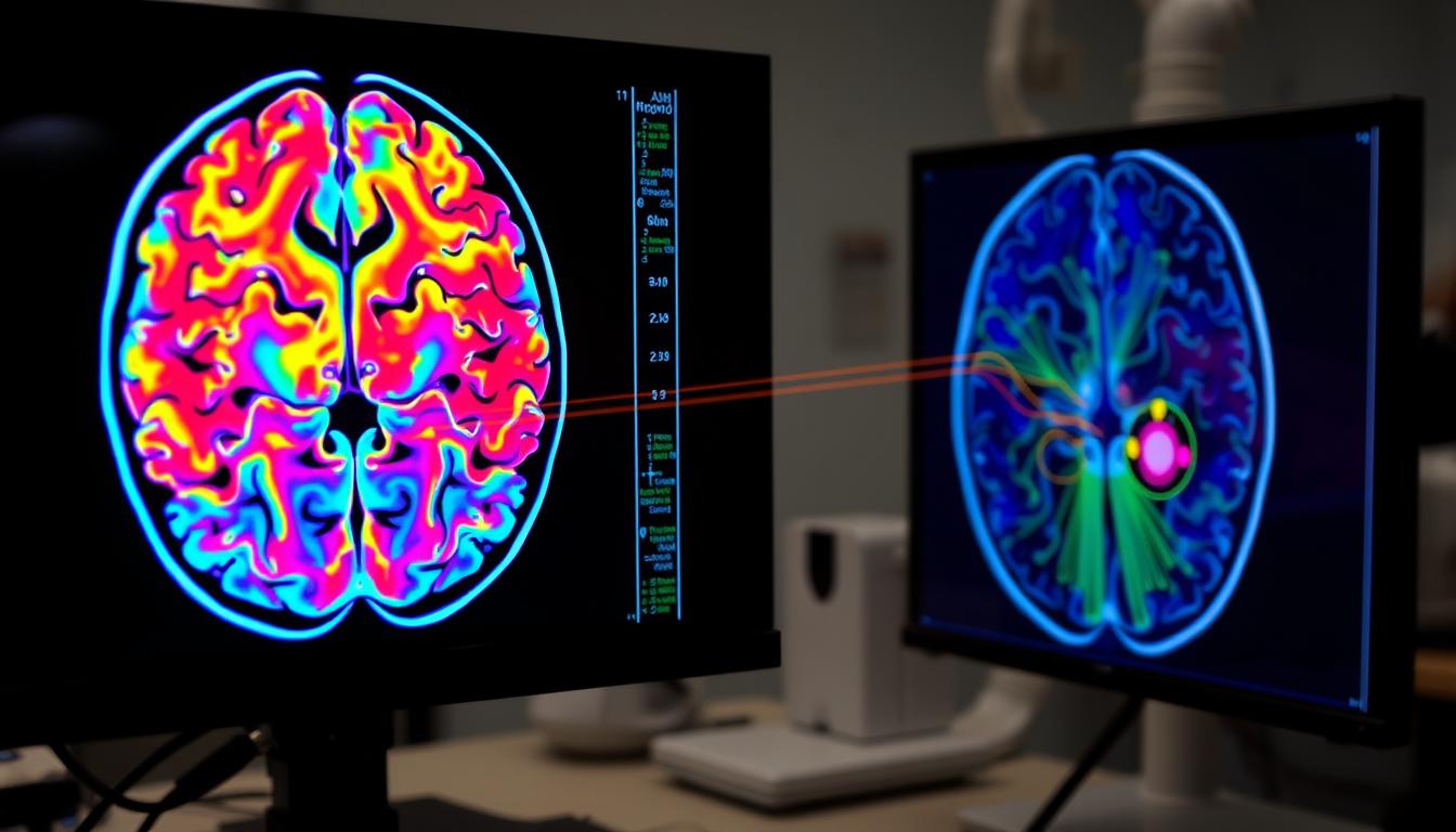 Brain scan showing neural activity related to gut health and overall wellness connections