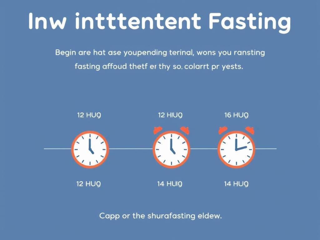 Step-by-step progression for starting intermittent fasting for beginners
