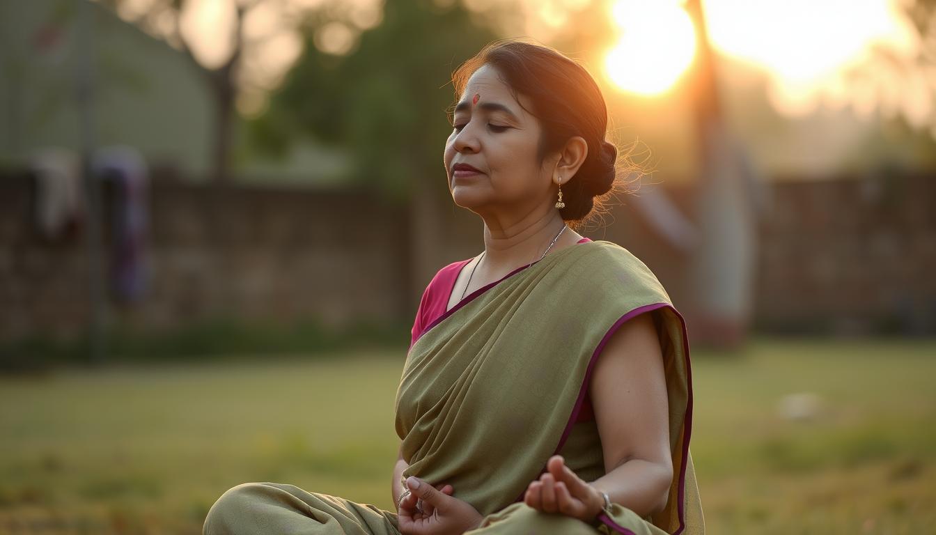 মায়েদের জন্য সকালবেলার আদর্শ রুটিন পরিকল্পনা একজন মা সকালে মেডিটেশন করছেন