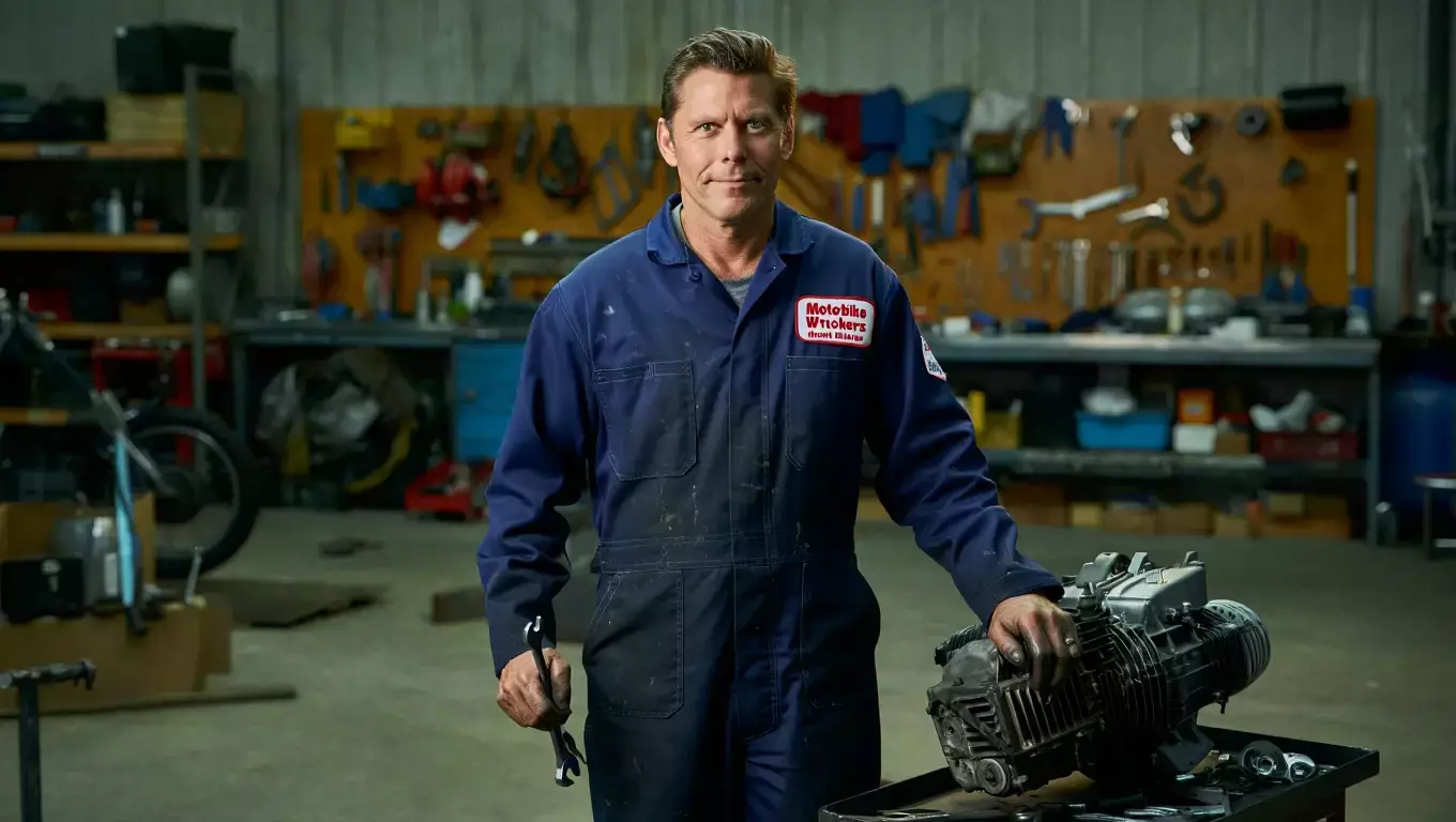 Expert motorcycle mechanic at Motorbike Wreckers Mount Barker