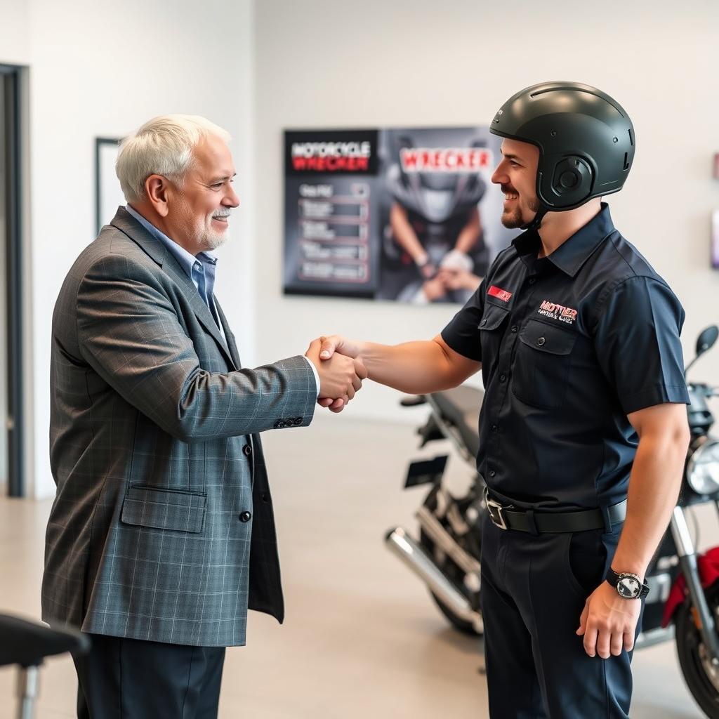 Cash payment for a motorcycle at Motorbike Wreckers Redcliffe