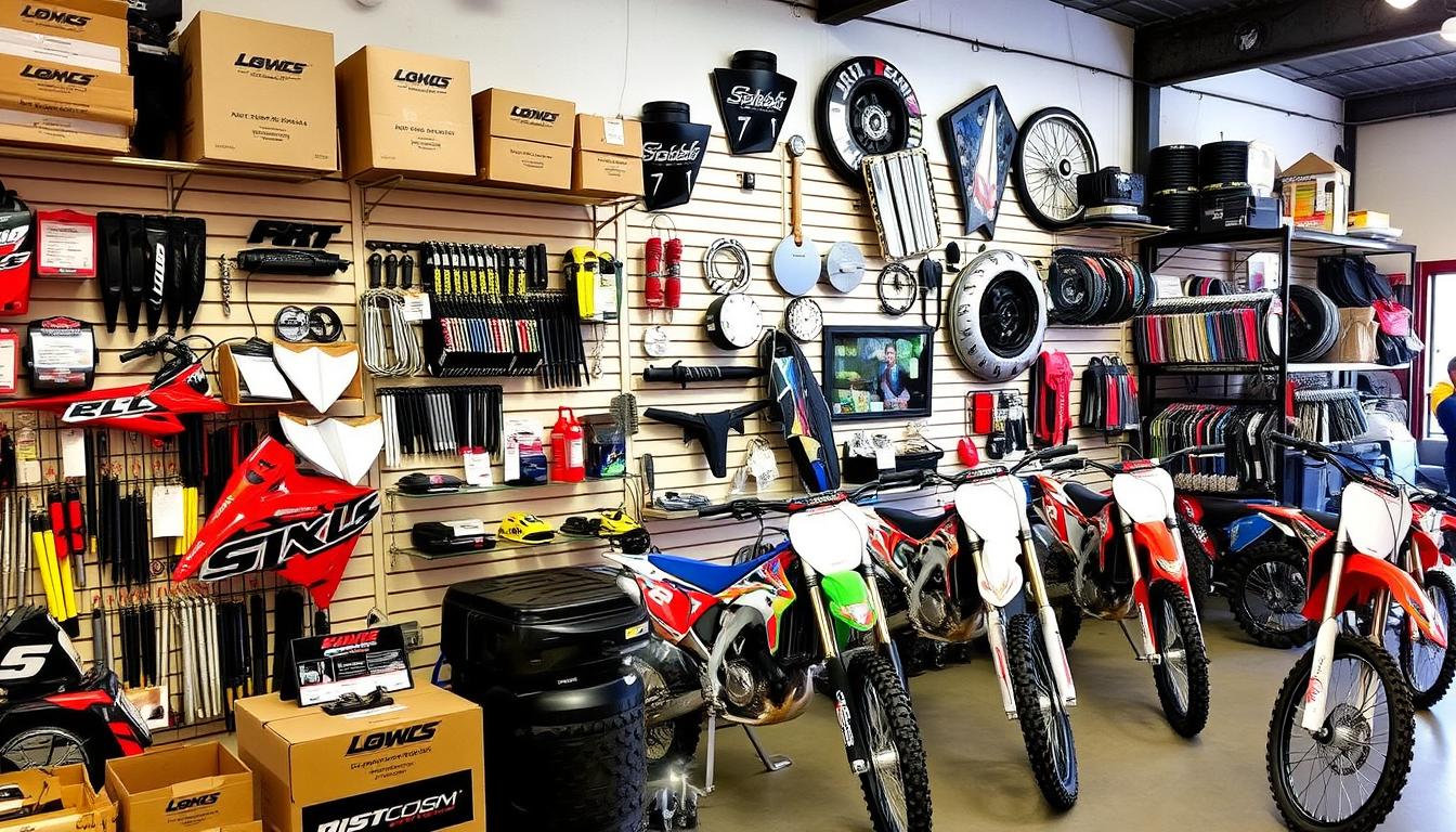Off-road and dirt bike parts at Motorbike Wreckers Logan