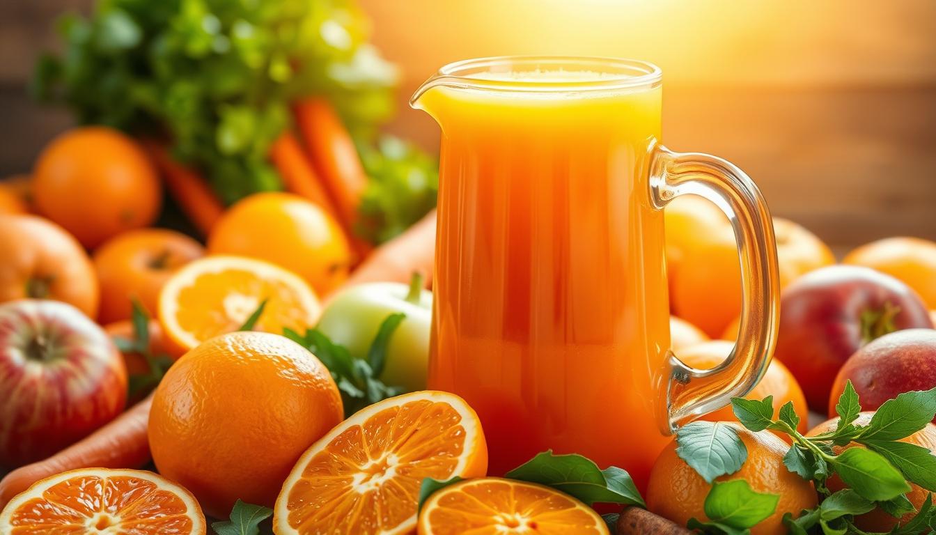 Frisch gepresste Säfte als Vitaminbomben