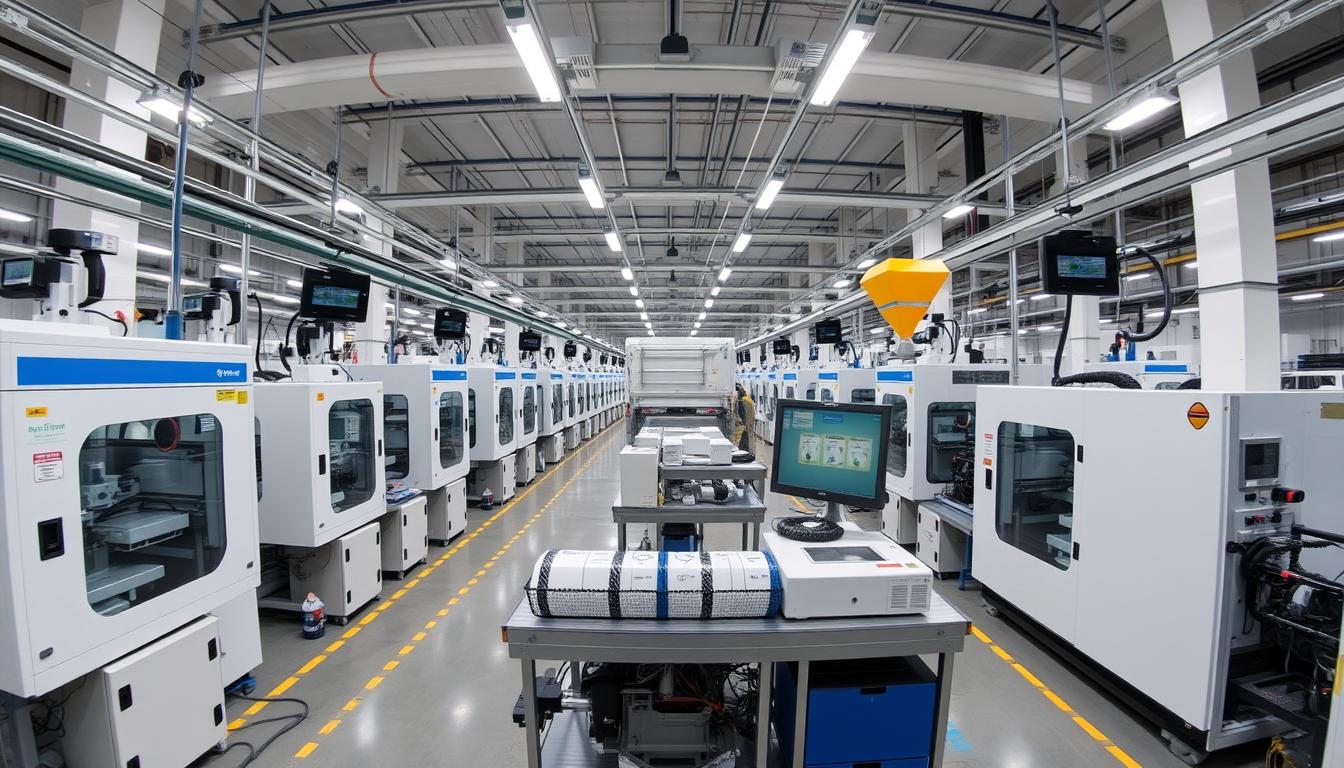 Advanced injection molding facility producing home appliance components