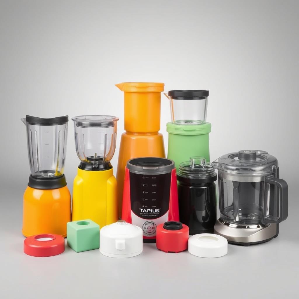 Injection-molded blender and coffee maker housings