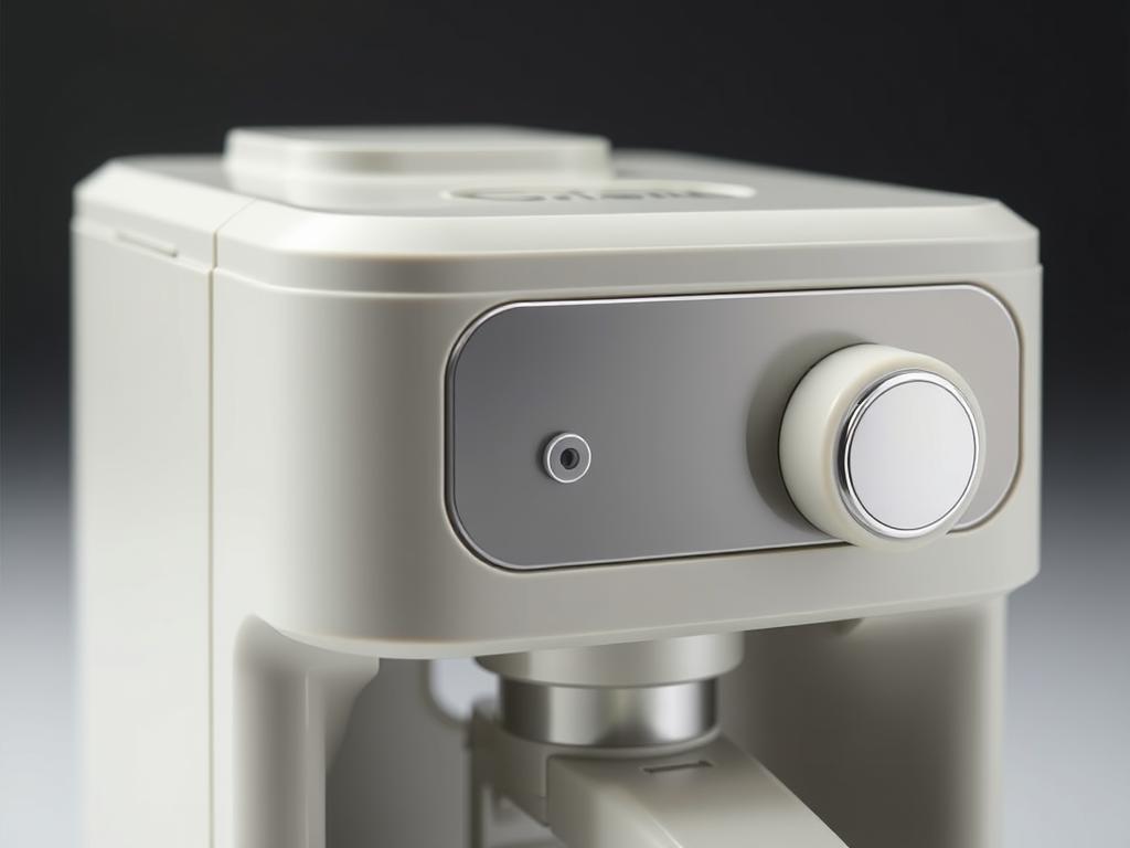 Two-shot injection-molded coffee maker housing with integrated controls
