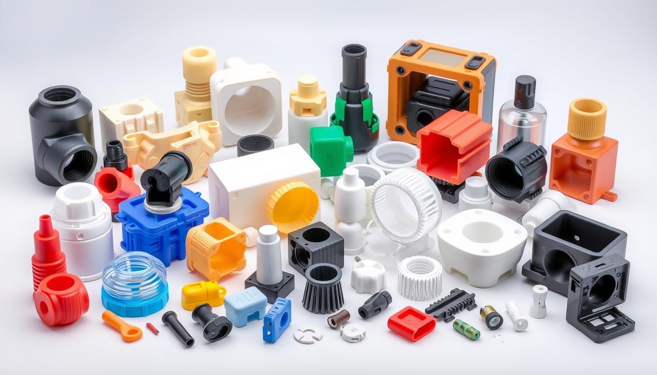Finished high-quality injection molded products ready for distribution
