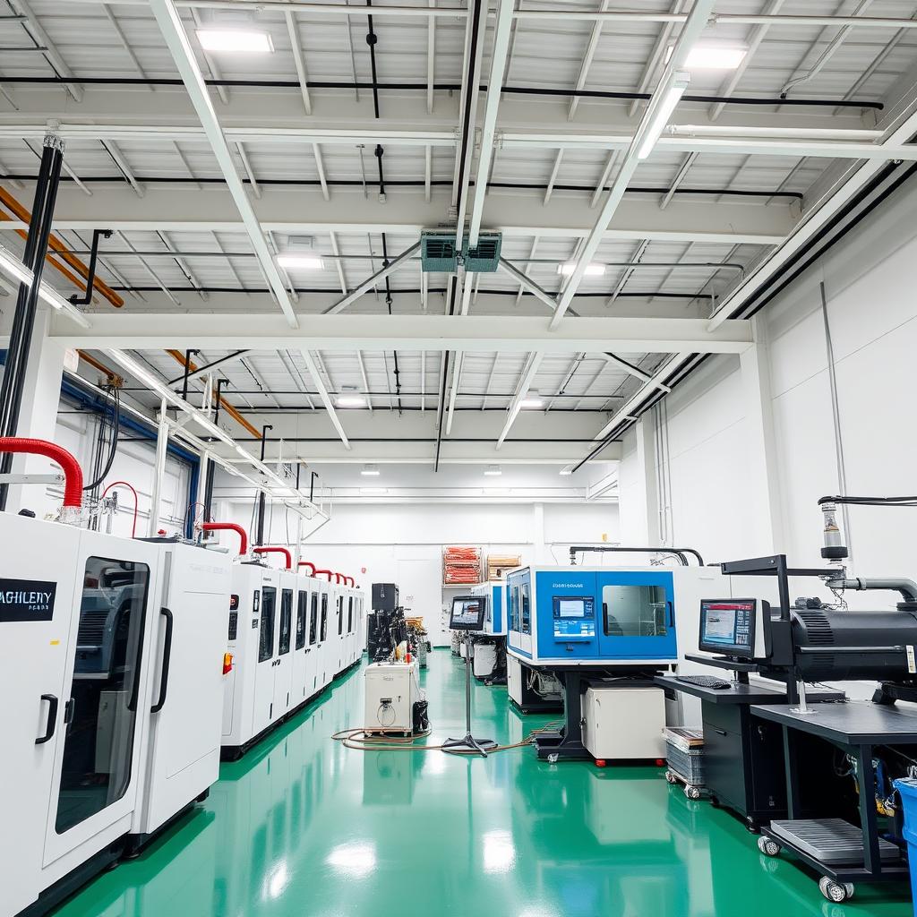 Manufacturing facility with advanced silicone molding equipment