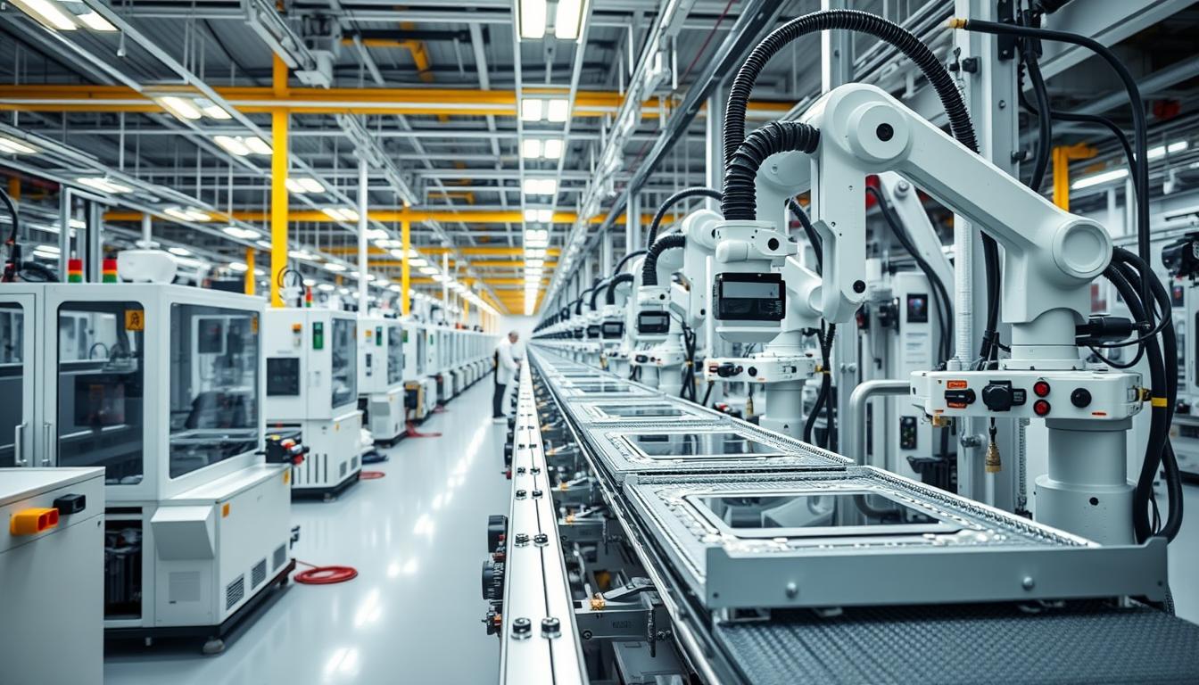 Smartphone production line using advanced injection molding
