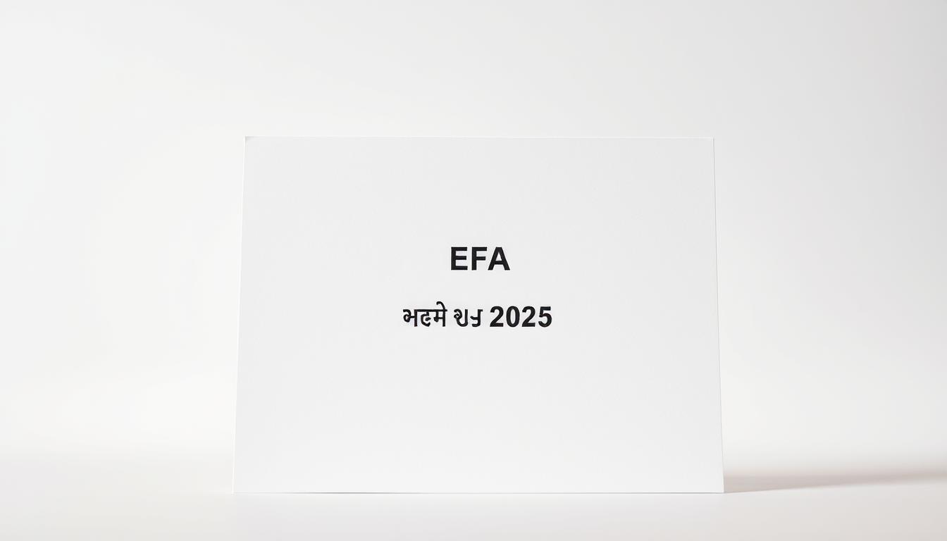 EFA भर्ती निर्देश 2025