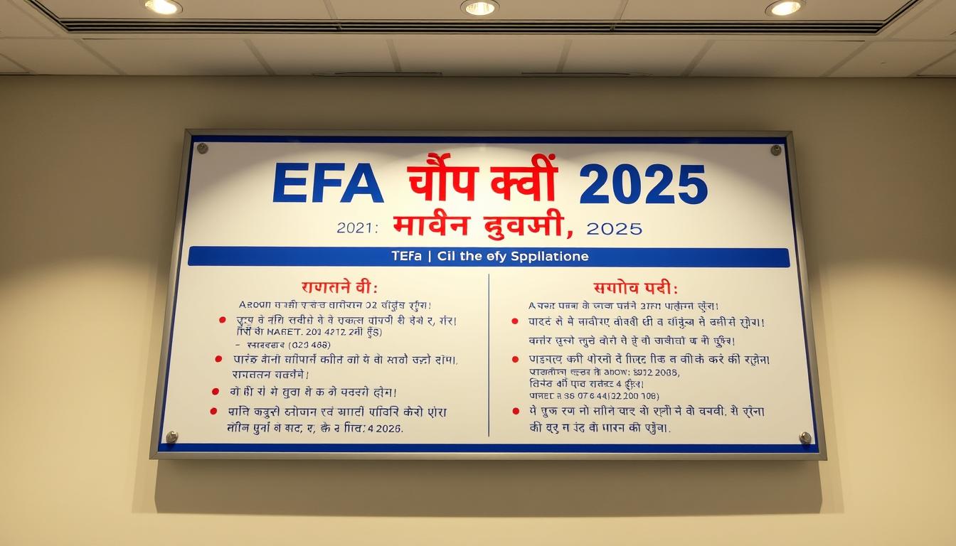 EFA भर्ती तिथियां 2025