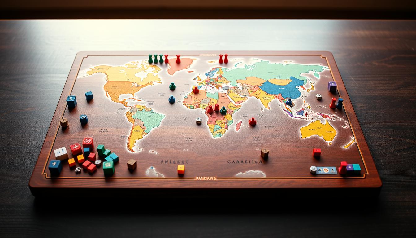 game board setup