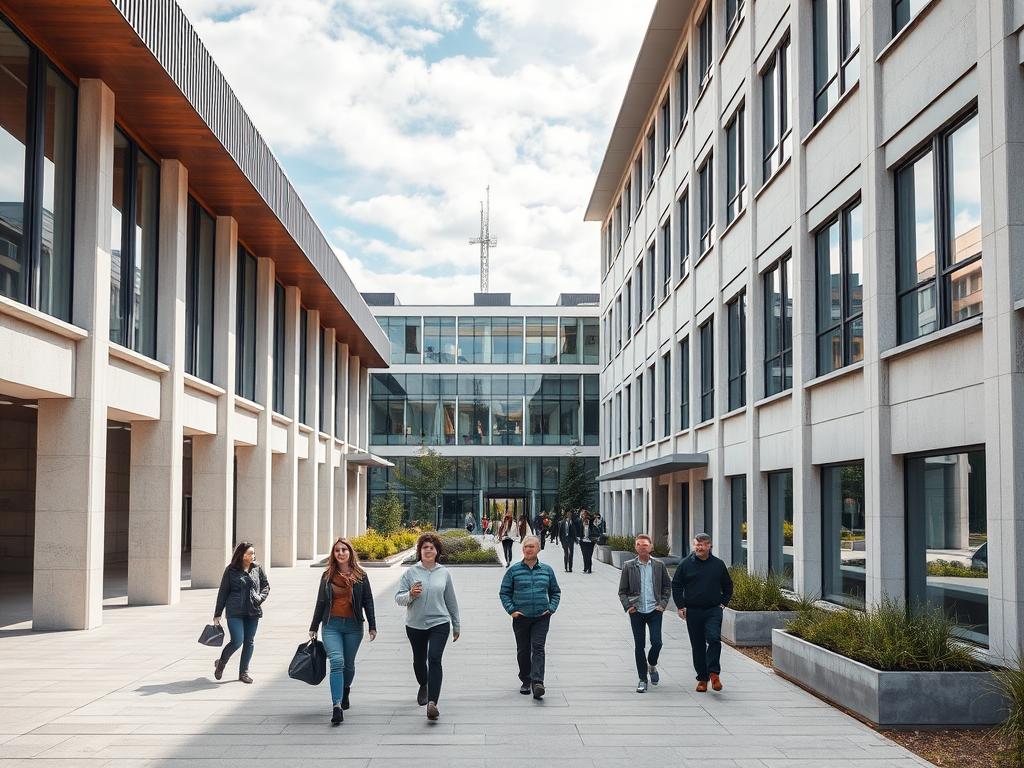Campus der Technischen Universität Wien, eine der beste Universitäten in Österreich