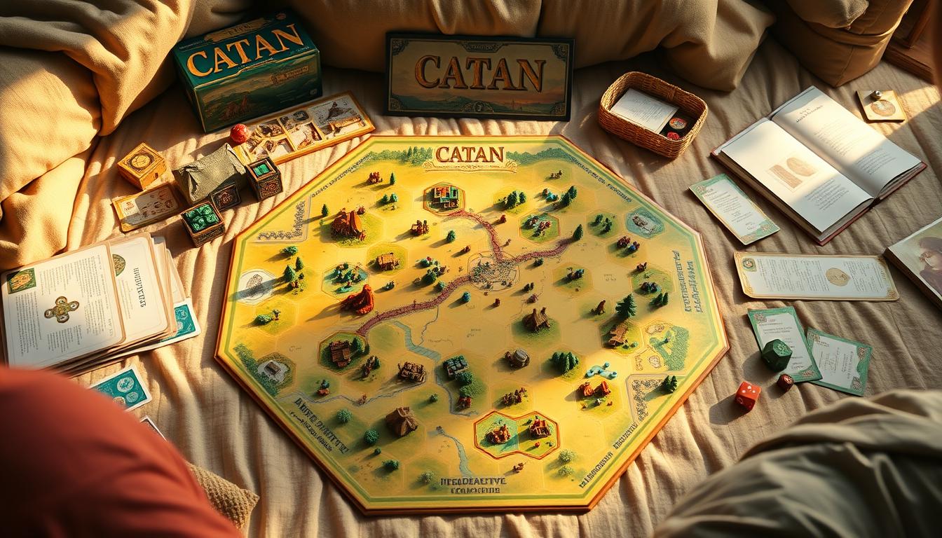 Catan game setup for beginners