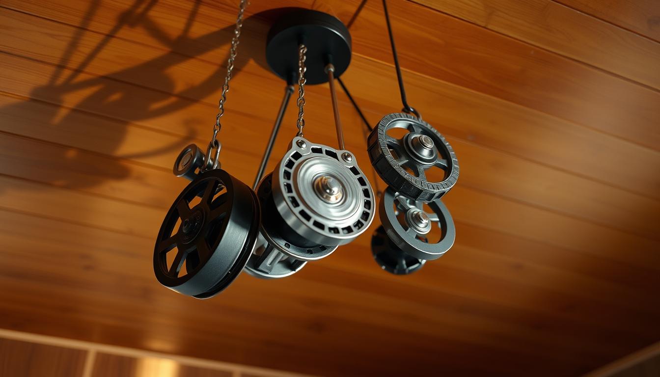 ceiling-mounted pulley system