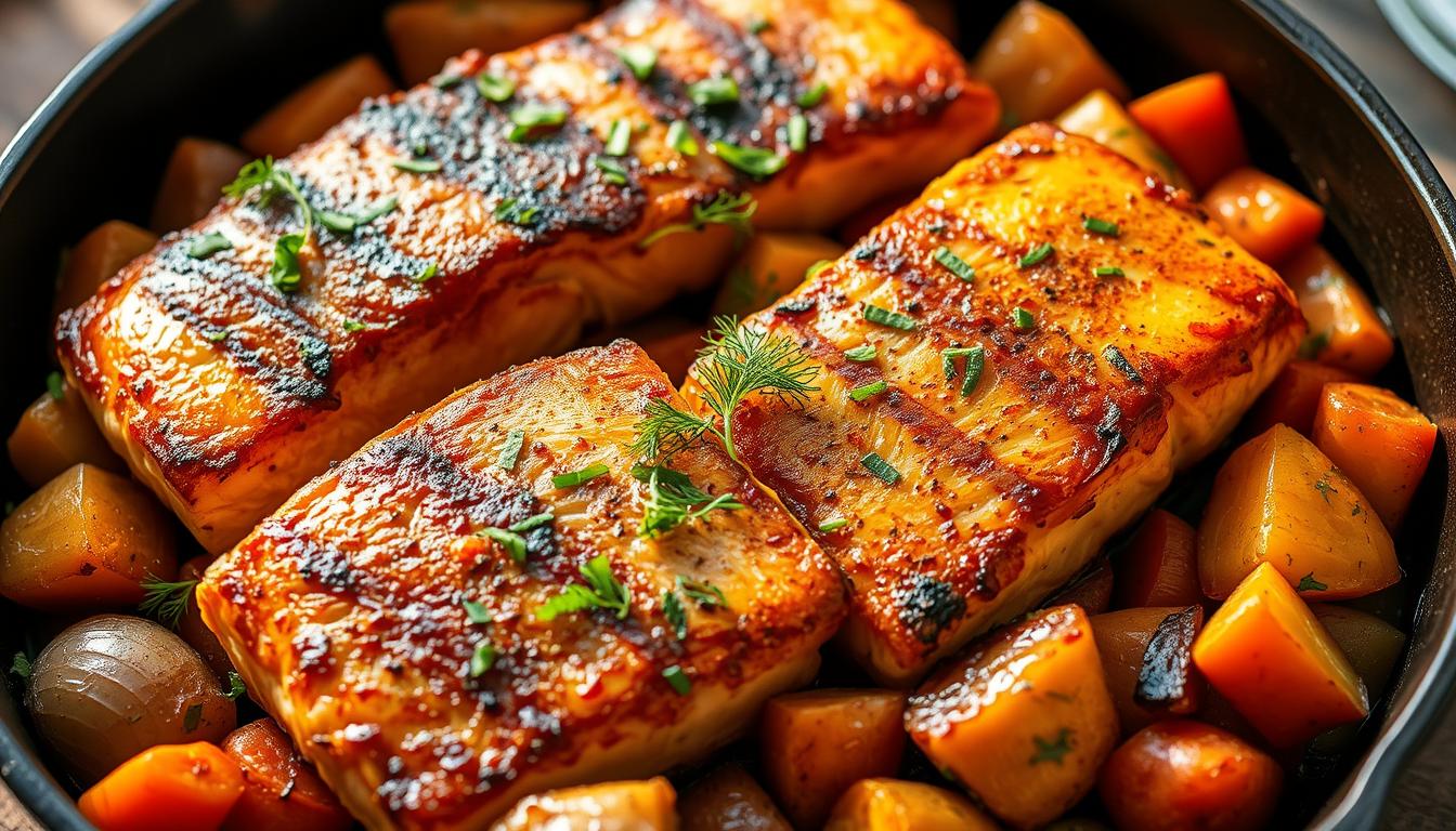 cast iron salmon recipe