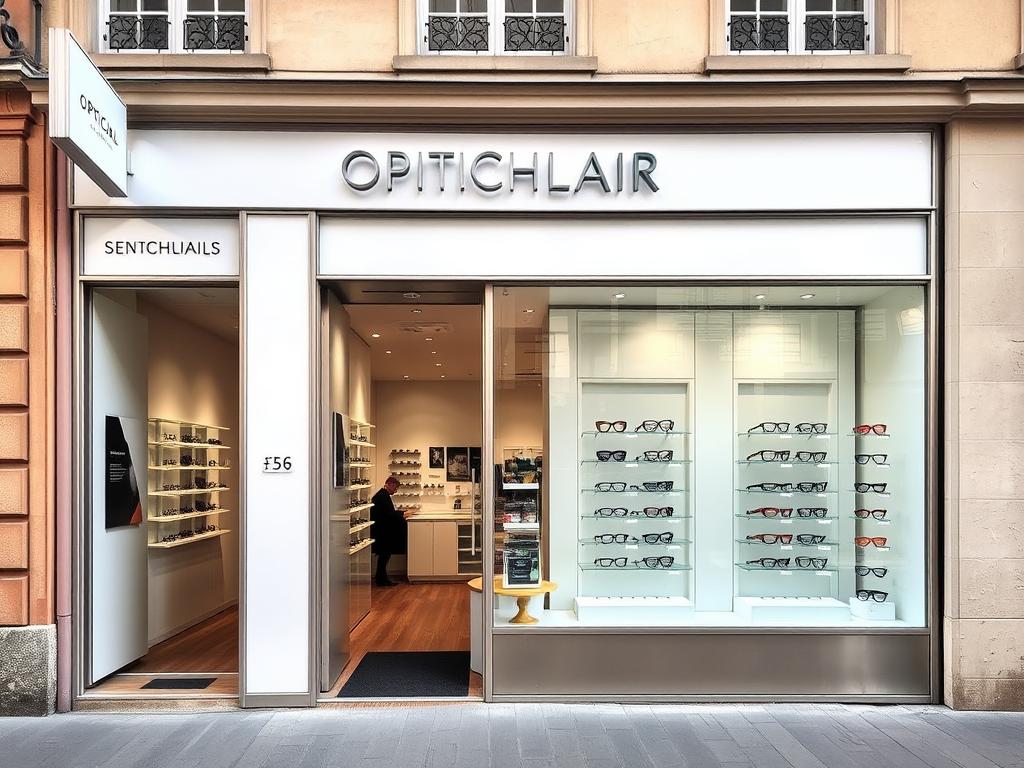 Devanture des Opticiens de l'Avenue à Toulouse avec une vitrine attrayante de lunettes tendance